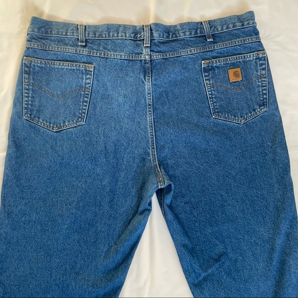 Carhartt Denim Work Pant Jeans Relaxed Fit Size 48x30 - Picture 8 of 8
